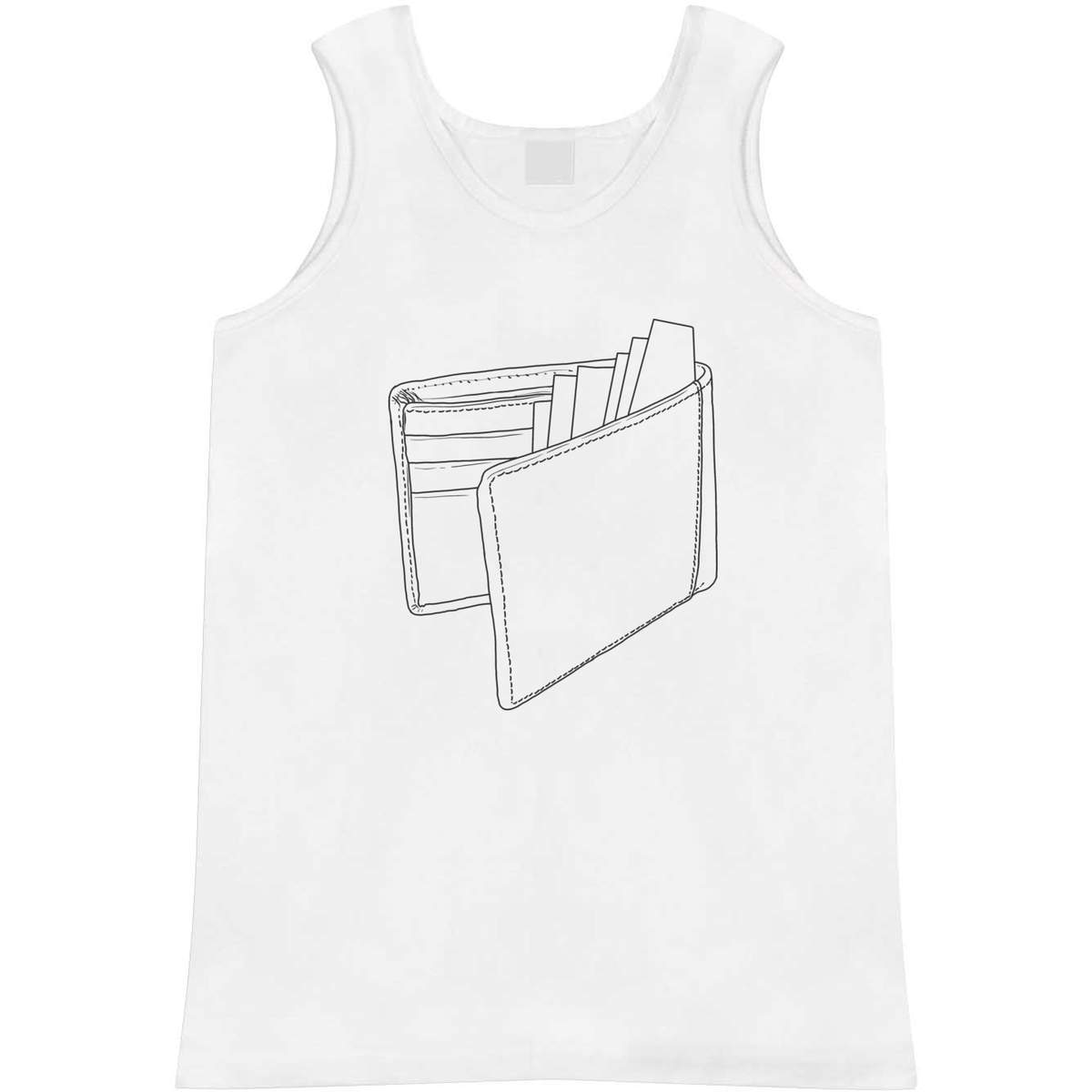 'Leather Wallet' Adult Vest / Tank Top (AV038945)