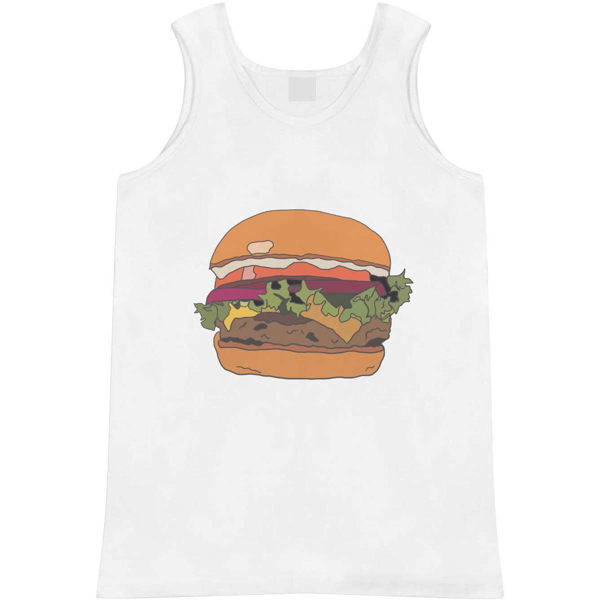 Small 'Juicy Big Cheese Burger ' Adult Vest / Tank Top (AV00102245)