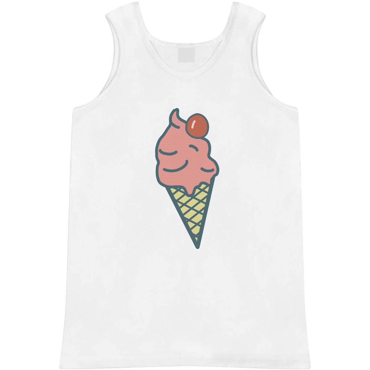 'Icecream Cone Fun Colorful Summer Time Drawing' Adult Vest / Tank Top (AV039847)