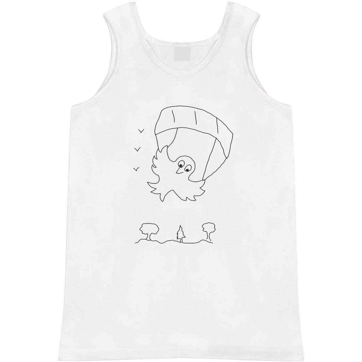 Small 'Chick paragliding ' Adult Vest / Tank Top (AV00105251)