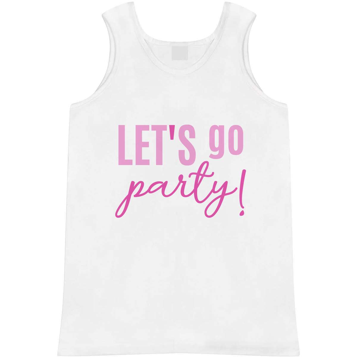'Let's Party' Adult Vest / Tank Top (AV040704)