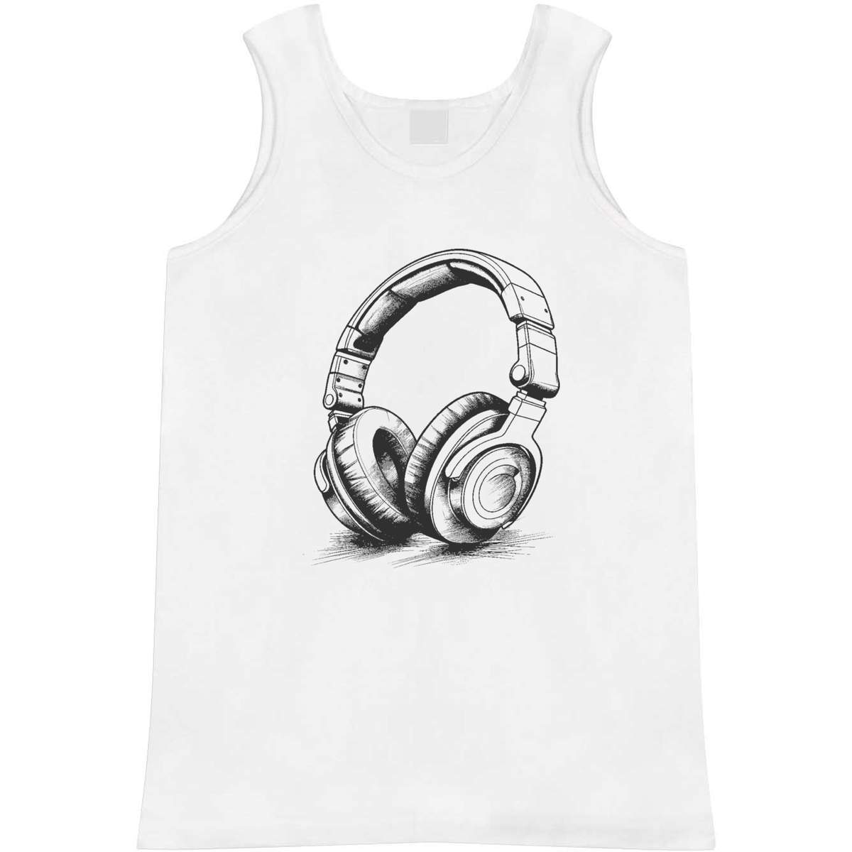 Small 'Headphones' Adult Vest / Tank Top (AV00106971)