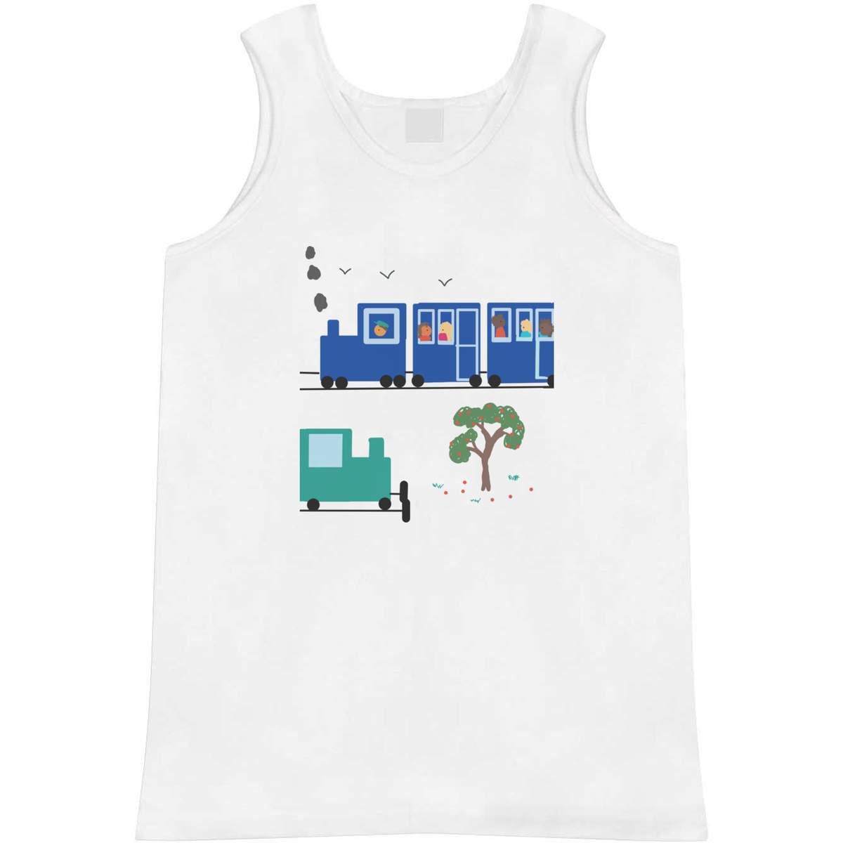 'At the train station' Adult Vest / Tank Top (AV041881)