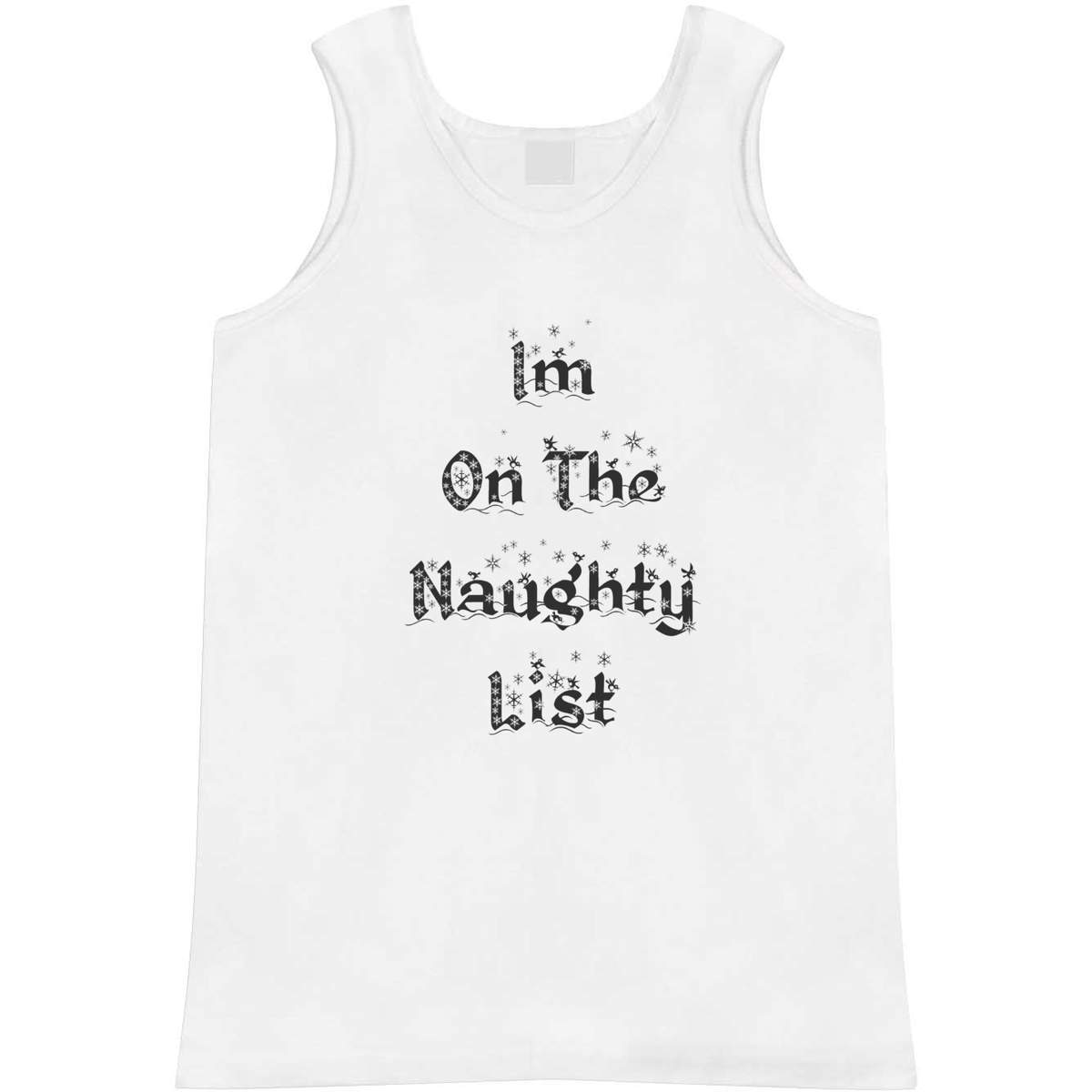 Small 'Im On The Naughty List' Adult Vest / Tank Top (AV00109979)