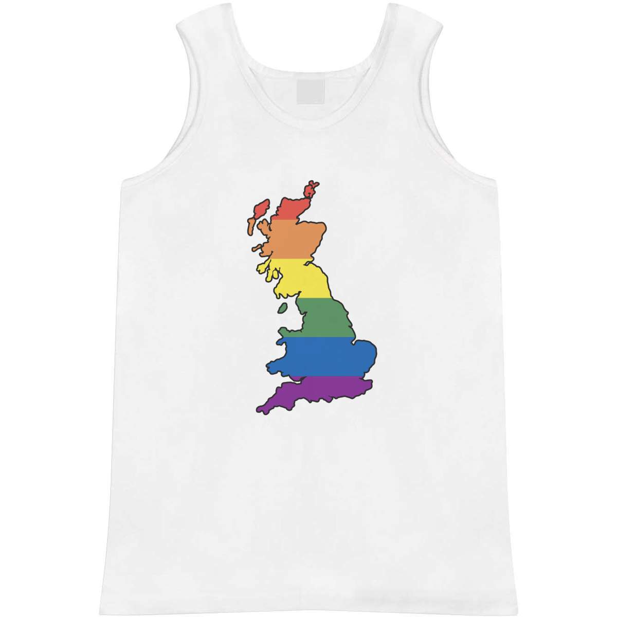'Rainbow Pride - Britain ' Adult Vest / Tank Top (AV042339)