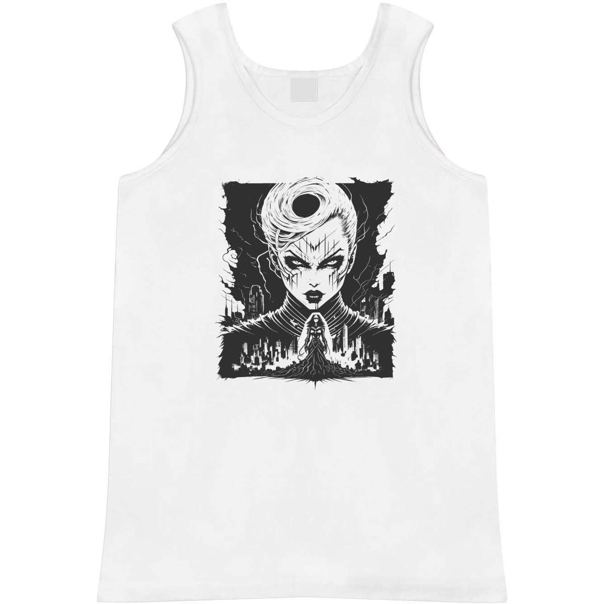 Small 'Corporate Control Cyber Punk Woman' Adult Vest / Tank Top (AV00114699)