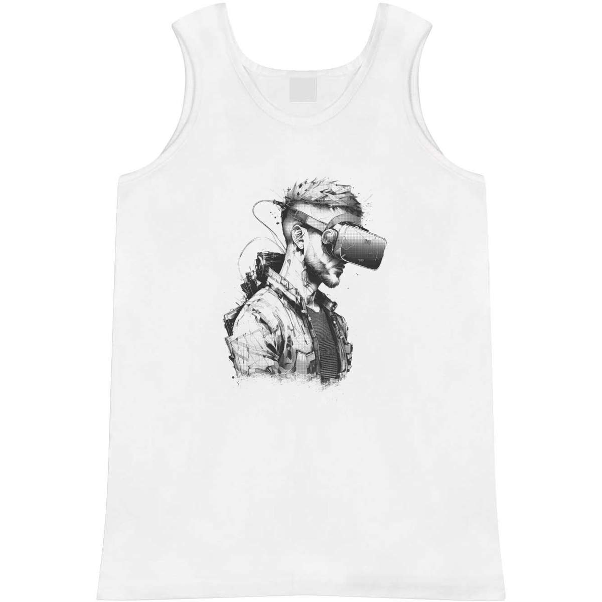 'Virtual Reality Gamer' Adult Vest / Tank Top - Sleeveless Top for Gym, Training, Running, Sports and Summer (AV043636)