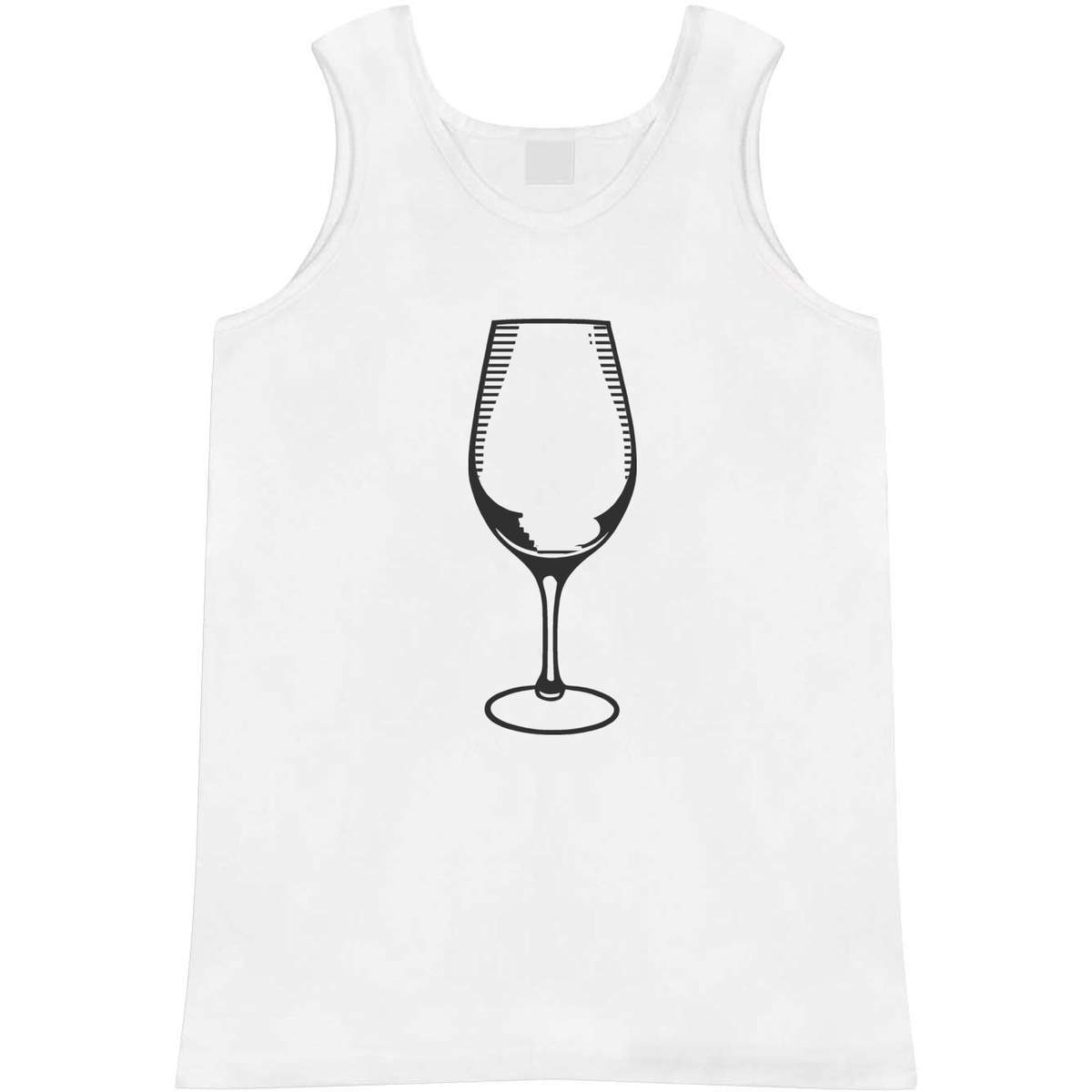 'Wine Glass' Adult Vest / Tank Top - Sleeveless Top for Gym, Training, Running, Sports and Summer (AV044487)