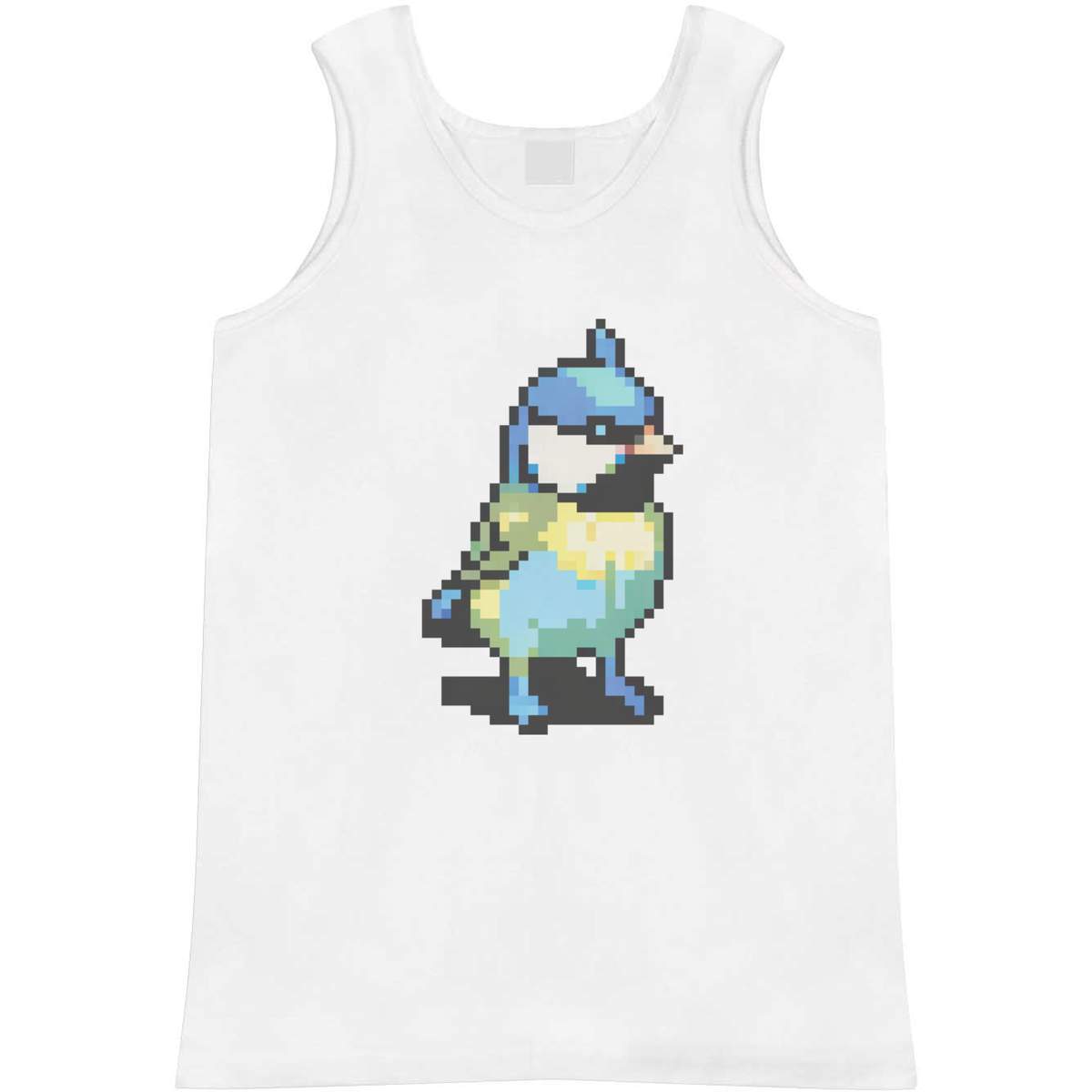 Small 'Blue Bird Pixel Art' Adult Vest / Tank Top (AV00118135)