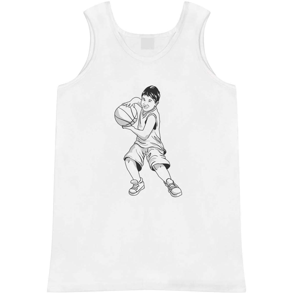 'Basket Ball Boy' Adult Vest / Tank Top (AV044887)