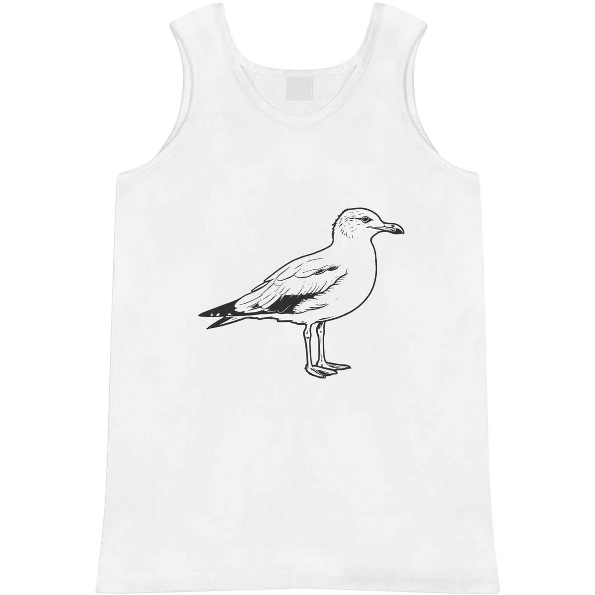 'British Seagull' Adult Vest / Tank Top - Sleeveless Top for Gym, Training, Running, Sports and Summer (AV044971)
