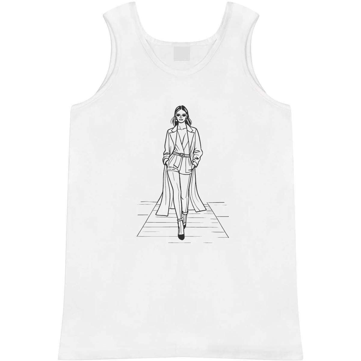 Small 'Fashion Runway Model' Adult Vest / Tank Top (AV00119115)