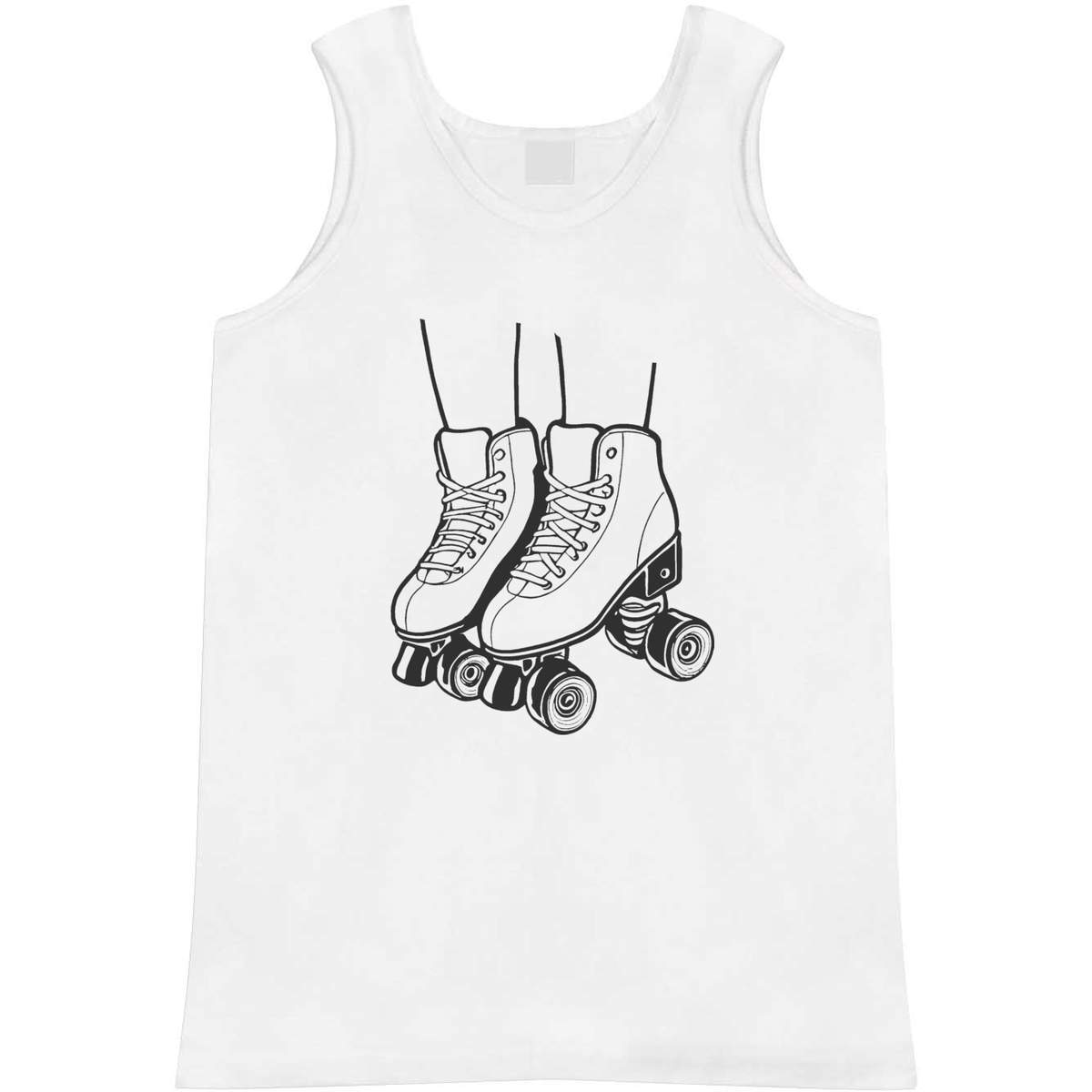 'Roller Skates' Adult Vest / Tank Top - Sleeveless Top for Gym, Training, Running, Sports and Summer (AV044999)