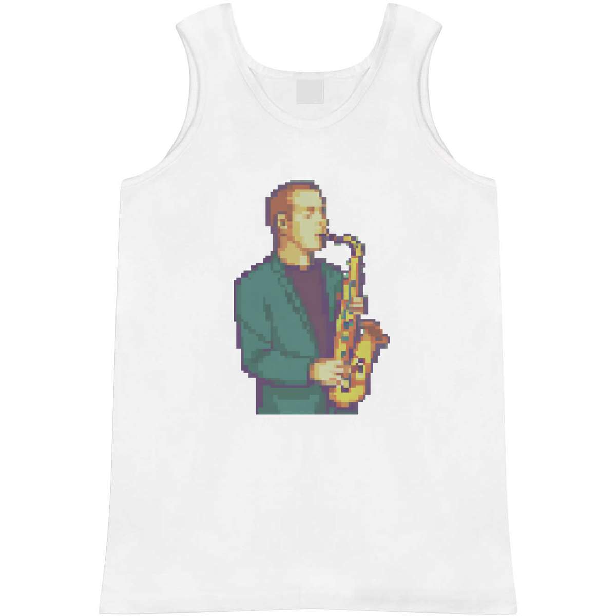 'Musician Playing Saxophone' Adult Vest / Tank Top (AV045248)
