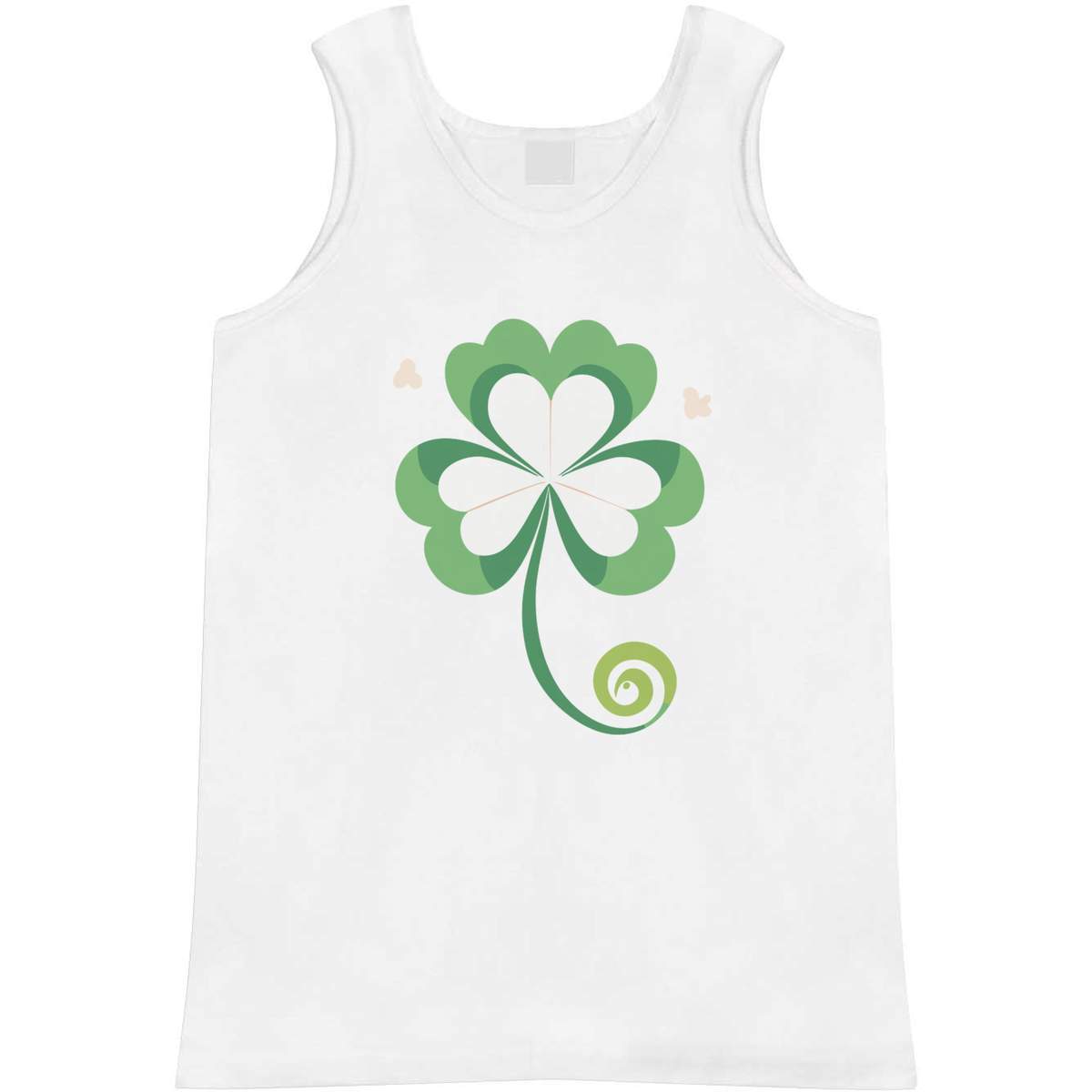 Small 'Lucky Clover Leaf' Adult Vest / Tank Top (AV00120403)