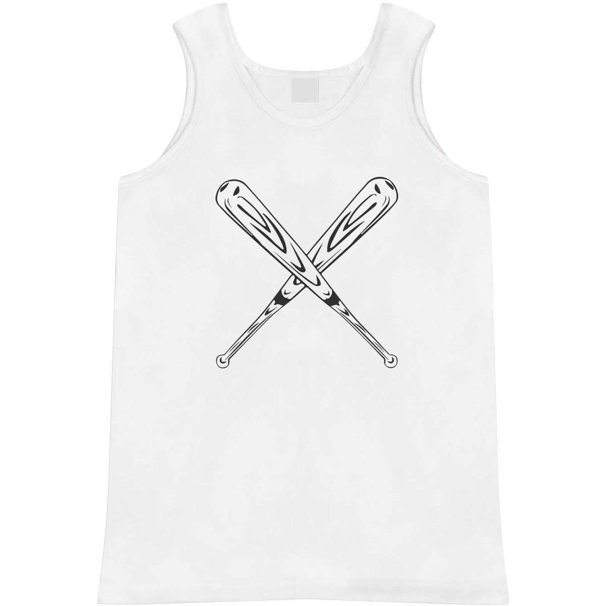 Small 'Crossed Baseball Bats ' Adult Vest / Tank Top (AV00120563)