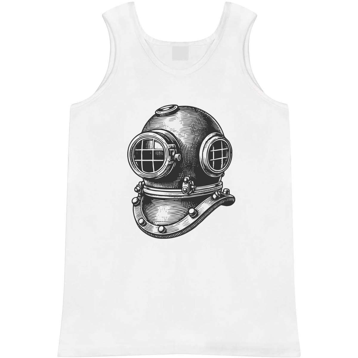 'Vintage Diving Helmet' Adult Vest / Tank Top - Sleeveless Top for Gym, Training, Running, Sports and Summer (AV045411)