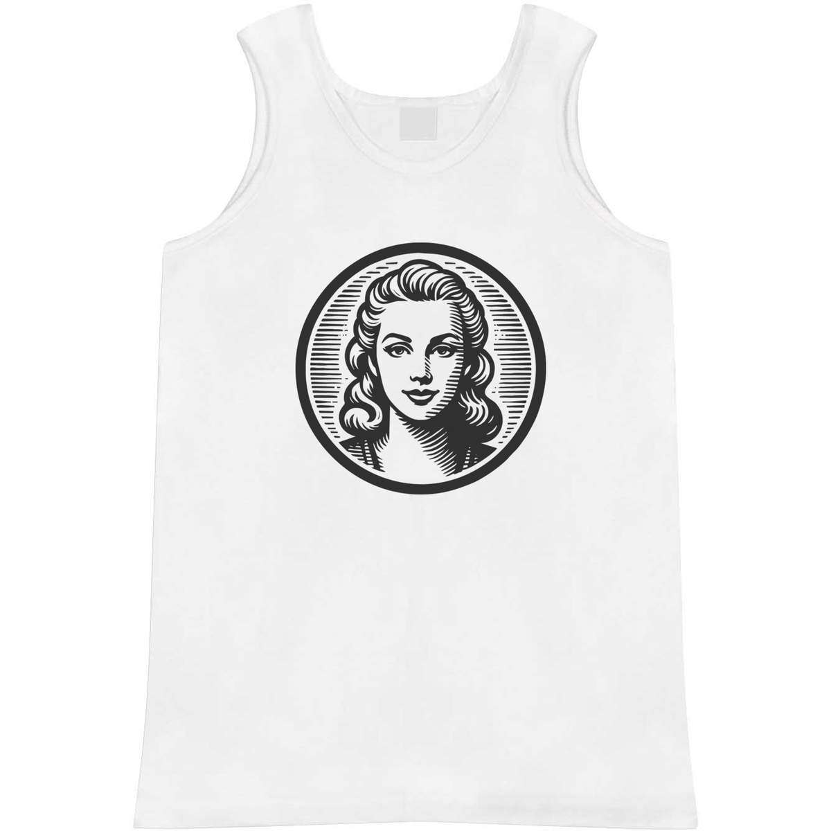 'Pretty Girl Face' Adult Vest / Tank Top (AV045494)