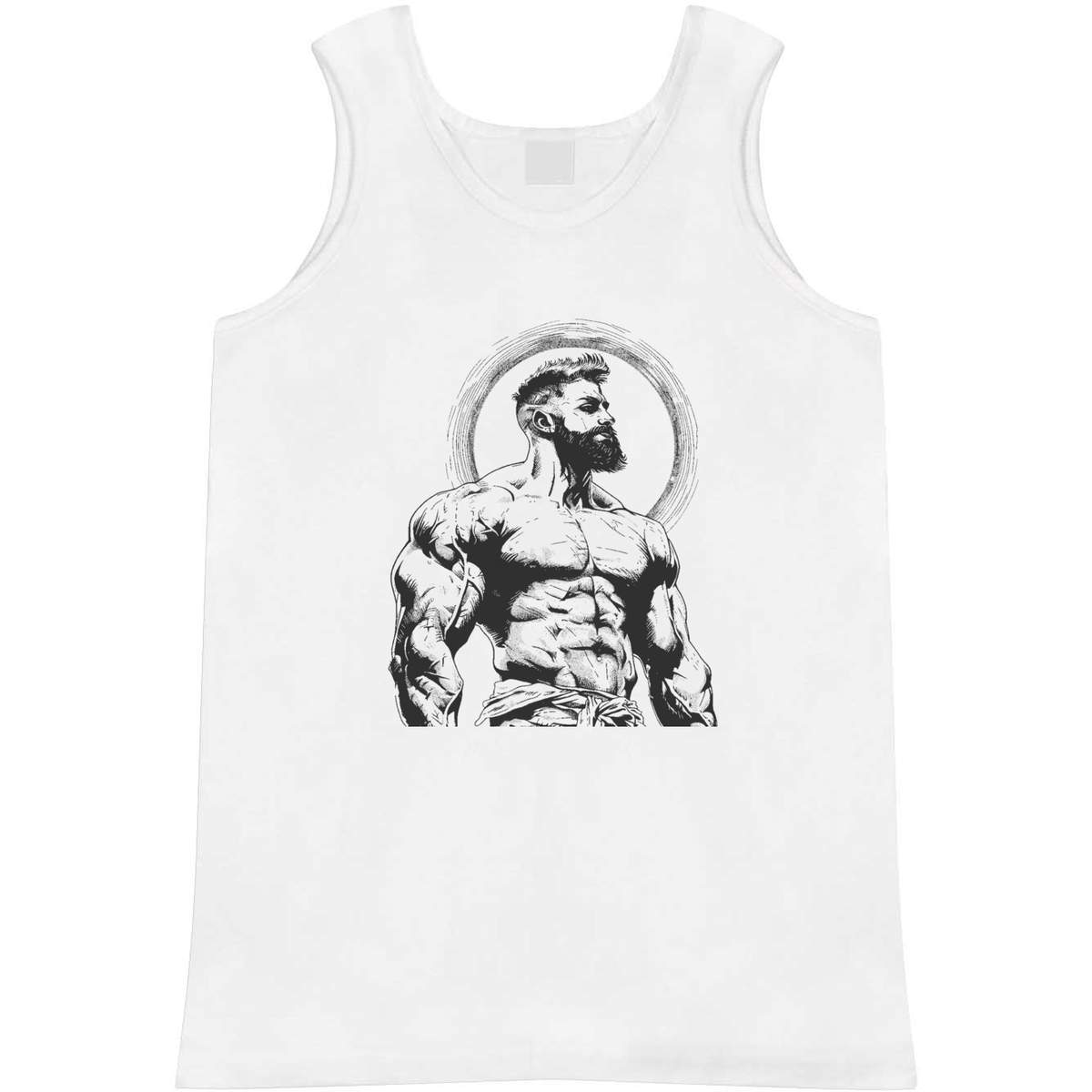 'Strongman with Beard ' Adult Vest / Tank Top (AV045546)