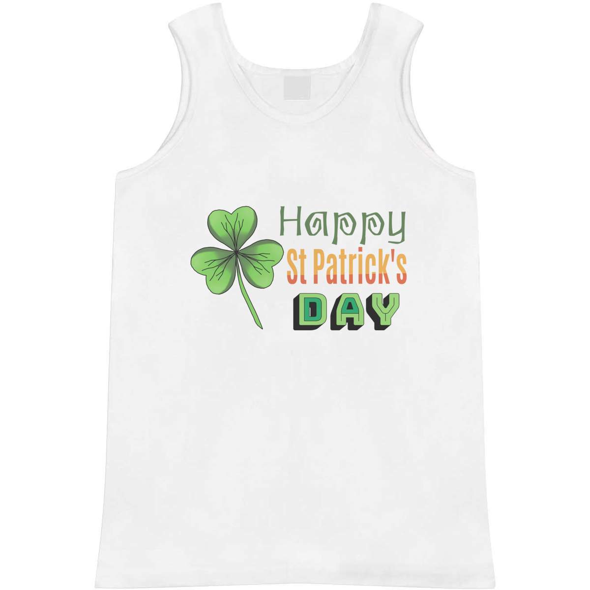 'St Patrick's Day Greeting' Adult Vest / Tank Top (AV045616)