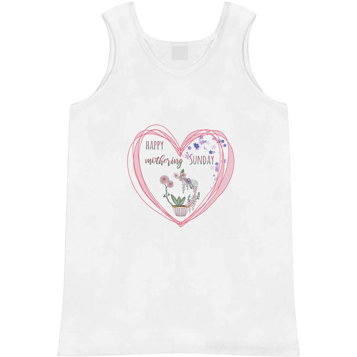 'Happy Mothering Sunday' Adult Vest / Tank Top (AV045629)
