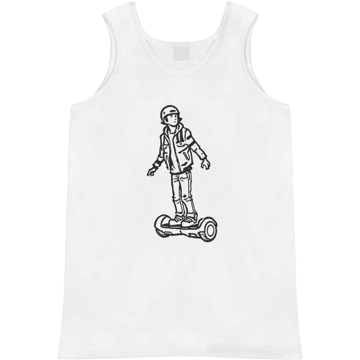 'Boy On Hoverboard' Adult Vest / Tank Top - Sleeveless Top for Gym, Training, Running, Sports and Summer (AV045999)