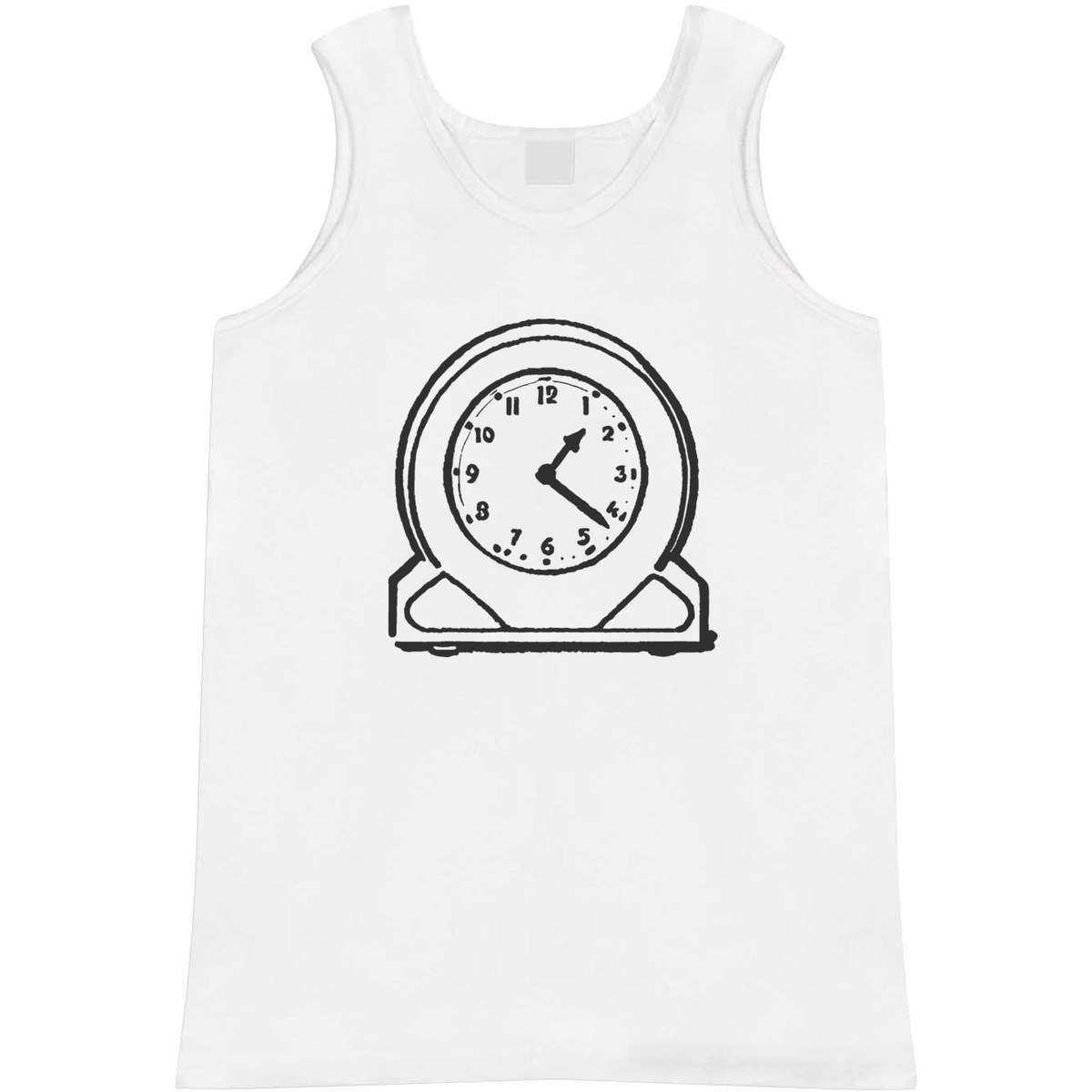 Small 'Retro Analogue Desk Clock' Adult Vest / Tank Top (AV00123327)