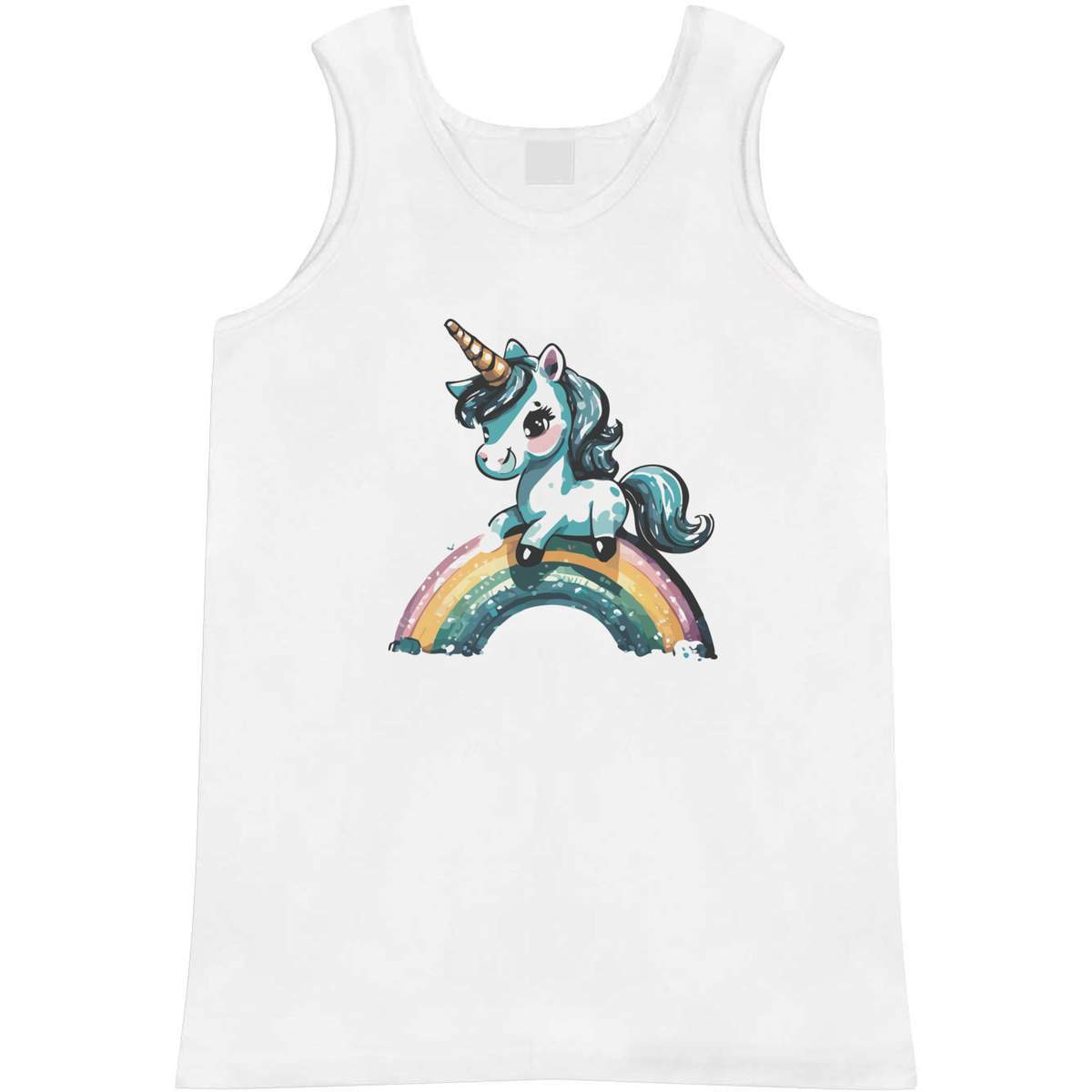 'Unicorn And Rainbow ' Adult Vest / Tank Top (AV046621)