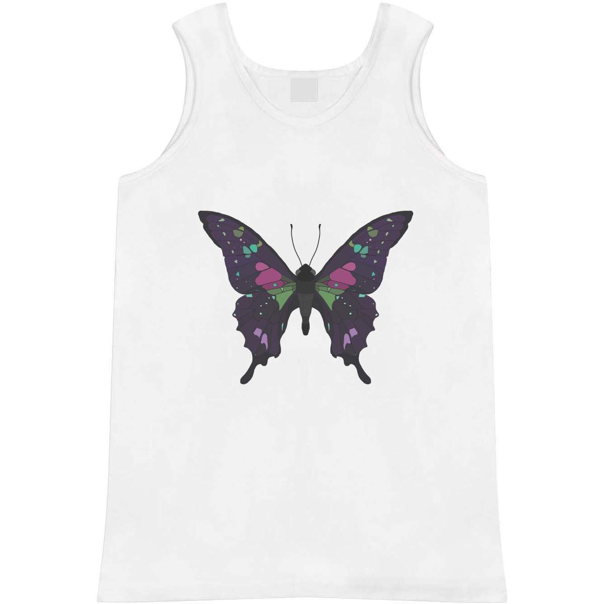 Small 'Bright Botanical Butterfly ' Adult Vest / Tank Top (AV00125615)