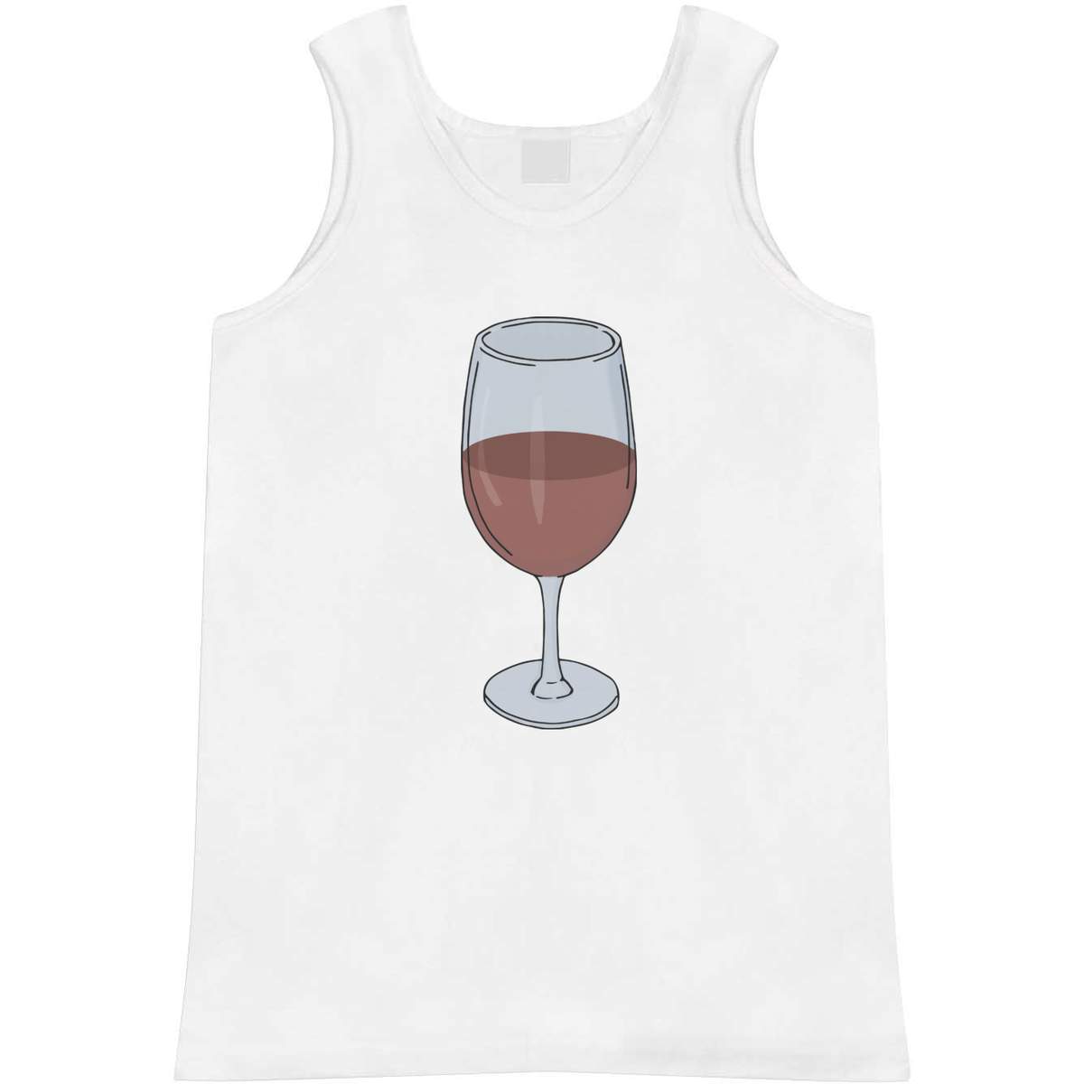 Small 'Red Wine Glass' Adult Vest / Tank Top (AV00126627)