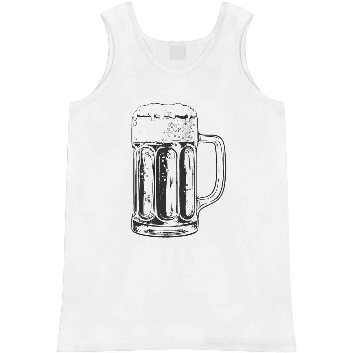 'Beer Mug' Adult Vest / Tank Top - Sleeveless Top for Gym, Training, Running, Sports and Summer (AV047081)