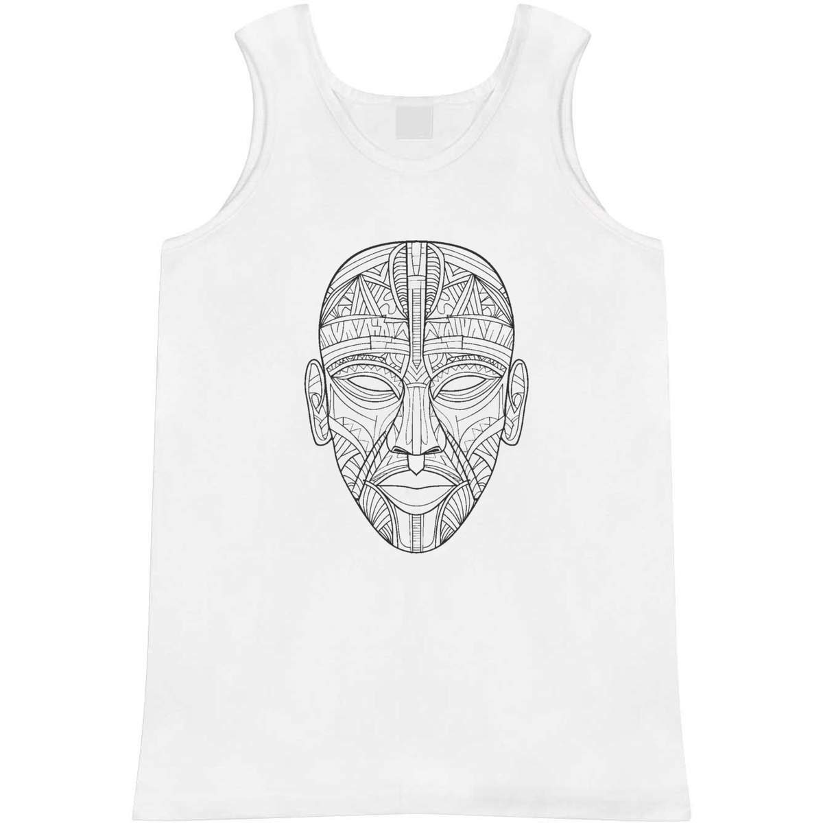 Small 'African Tribal Mask' Adult Vest / Tank Top (AV00126711)