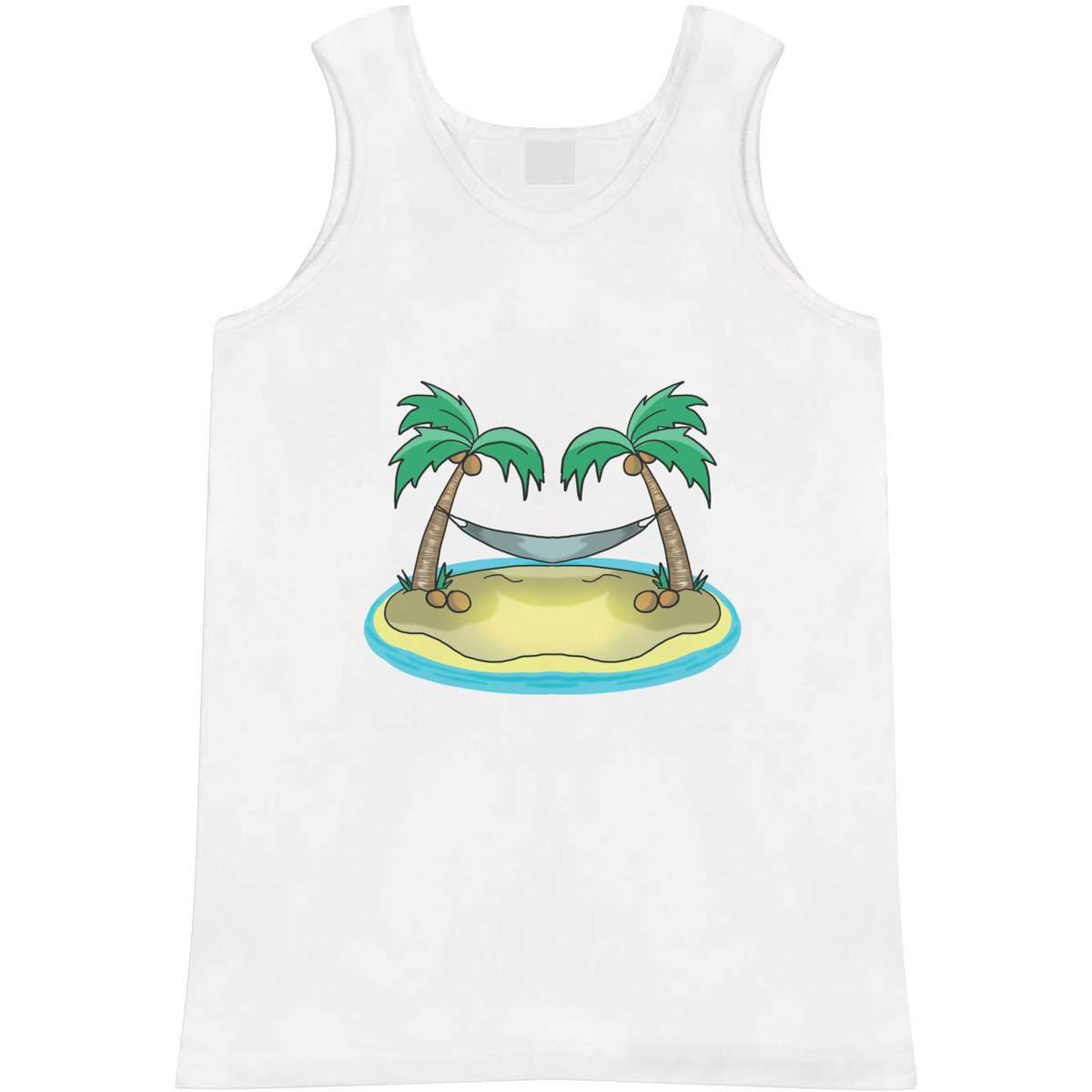 Small 'Hammock On A Desert Island' Adult Vest / Tank Top (AV00127255)