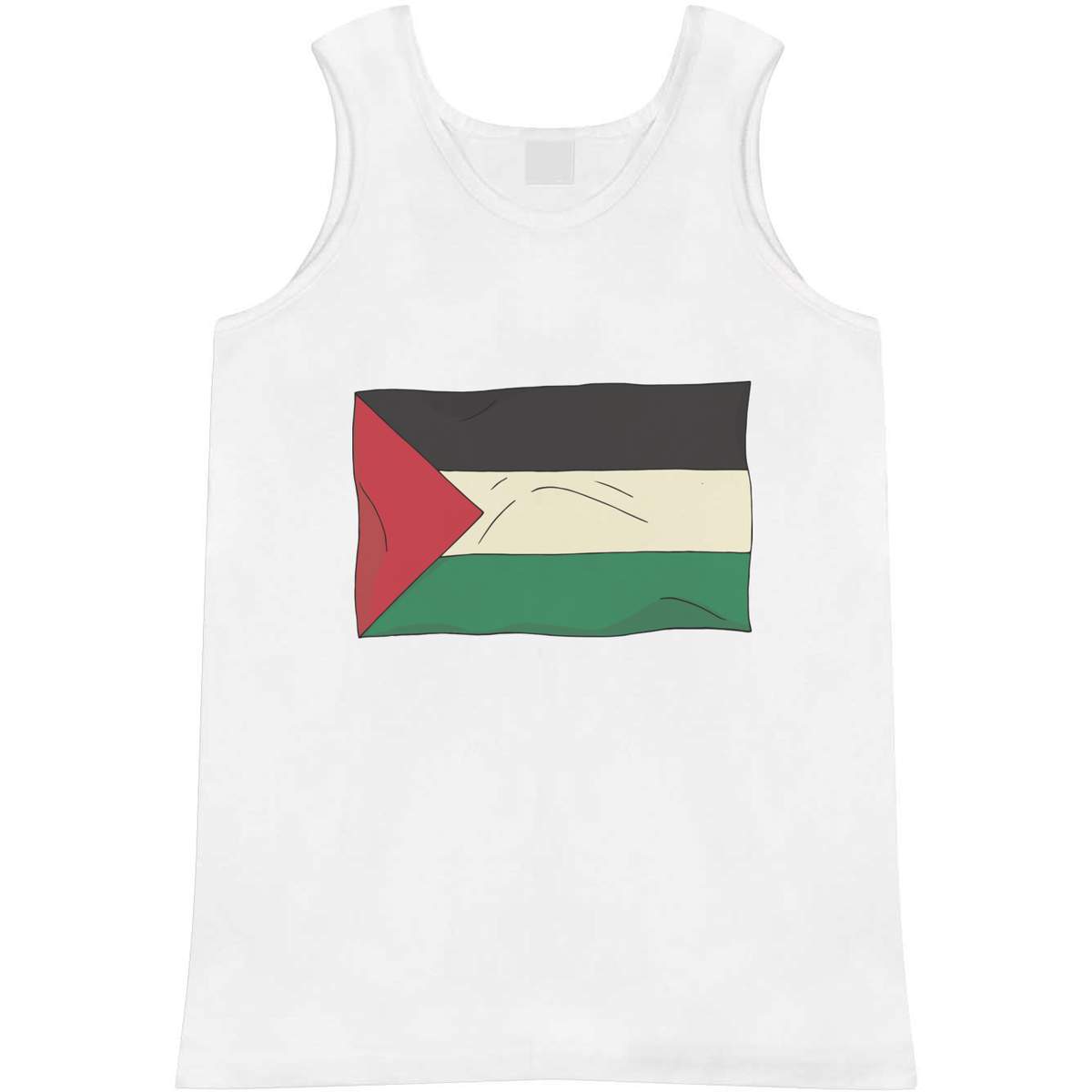 'Palestine Flag' Adult Vest / Tank Top (AV047332)