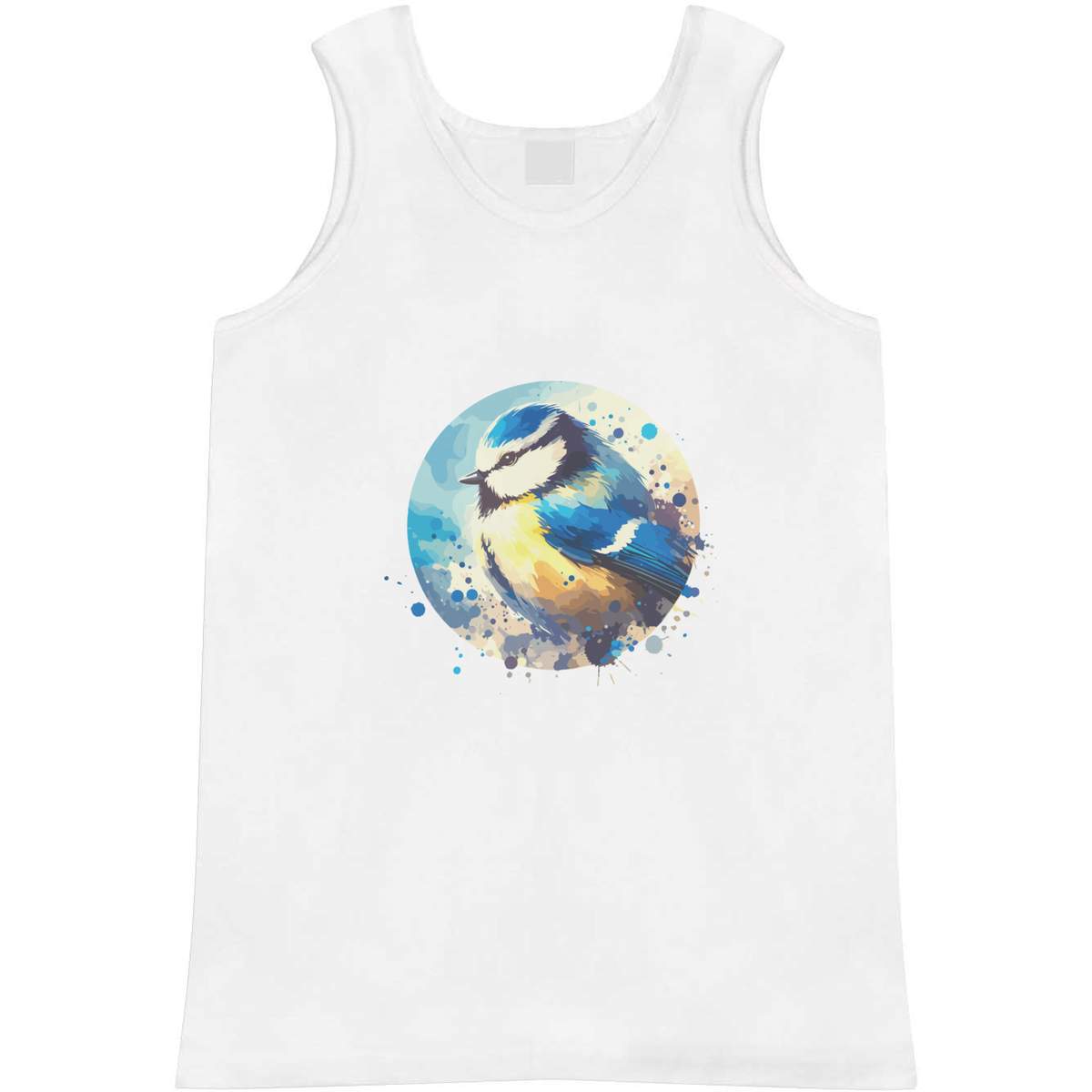 'Colourful Blue Tit' Adult Vest / Tank Top (AV047534)