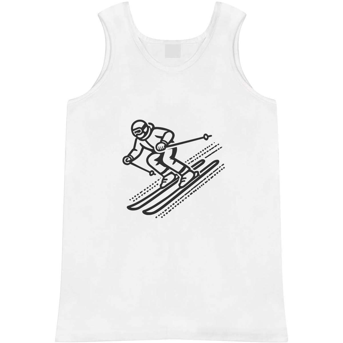 Small 'Downhill Skiing' Adult Vest / Tank Top (AV00128659)