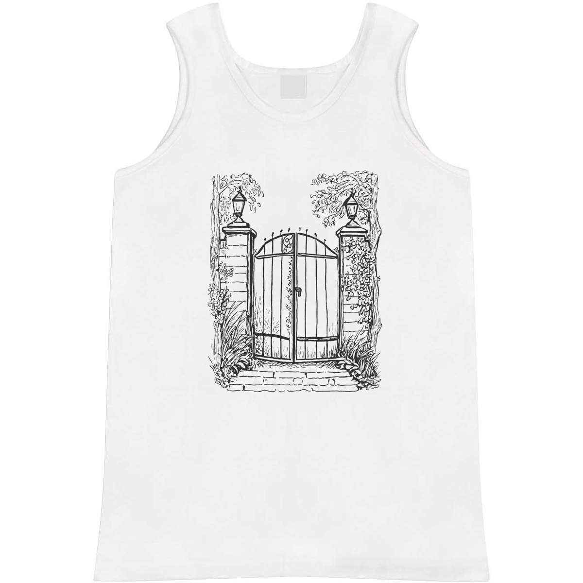 'Garden Gate' Adult Vest / Tank Top - Sleeveless Top for Gym, Training, Running, Sports and Summer (AV048184)