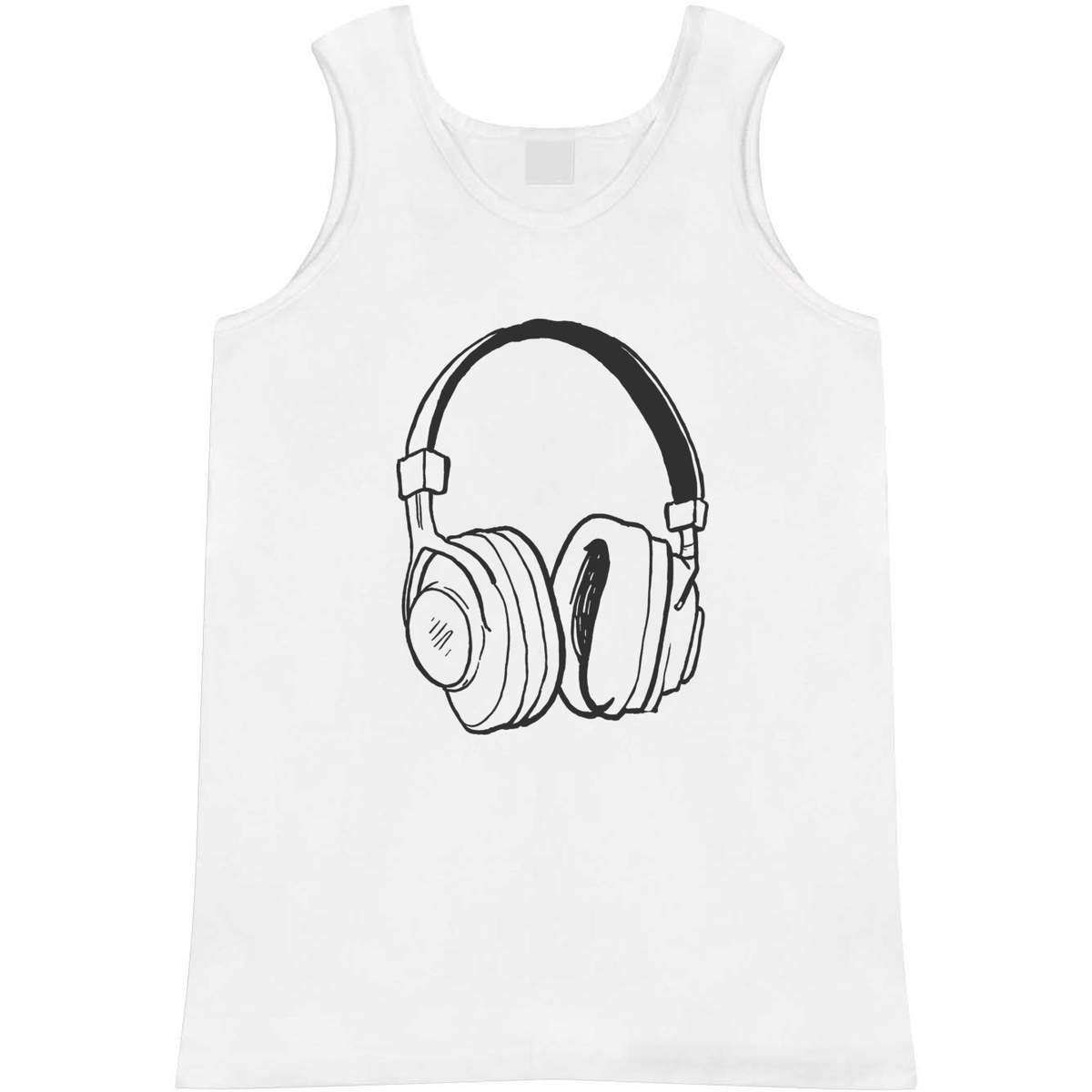'Headphones' Adult Vest / Tank Top (AV048202)
