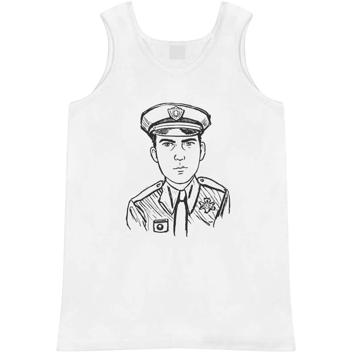 Small 'Police Officer' Adult Vest / Tank Top (AV00130871)