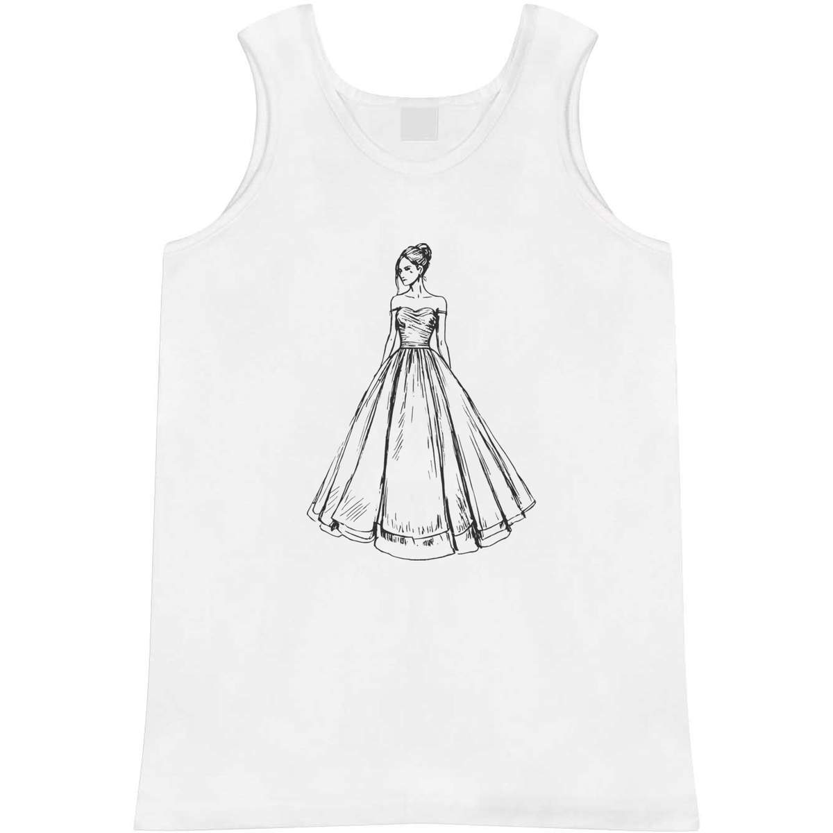 'Wedding Dress' Adult Vest / Tank Top (AV048291)