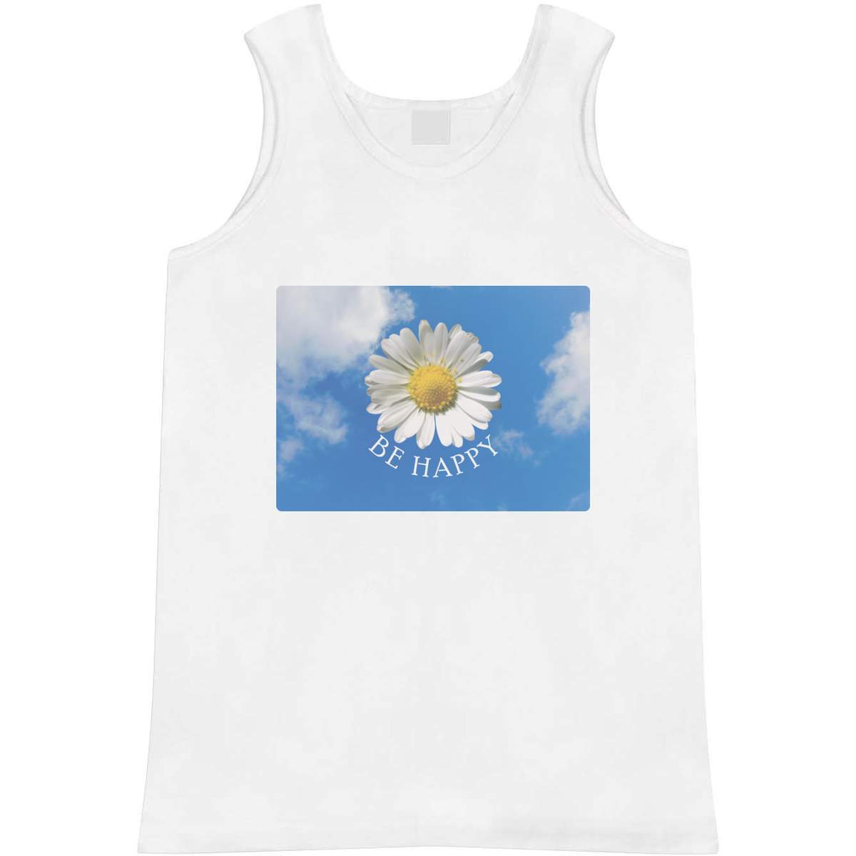 Small 'Be Happy' Adult Vest / Tank Top (AV00131883)