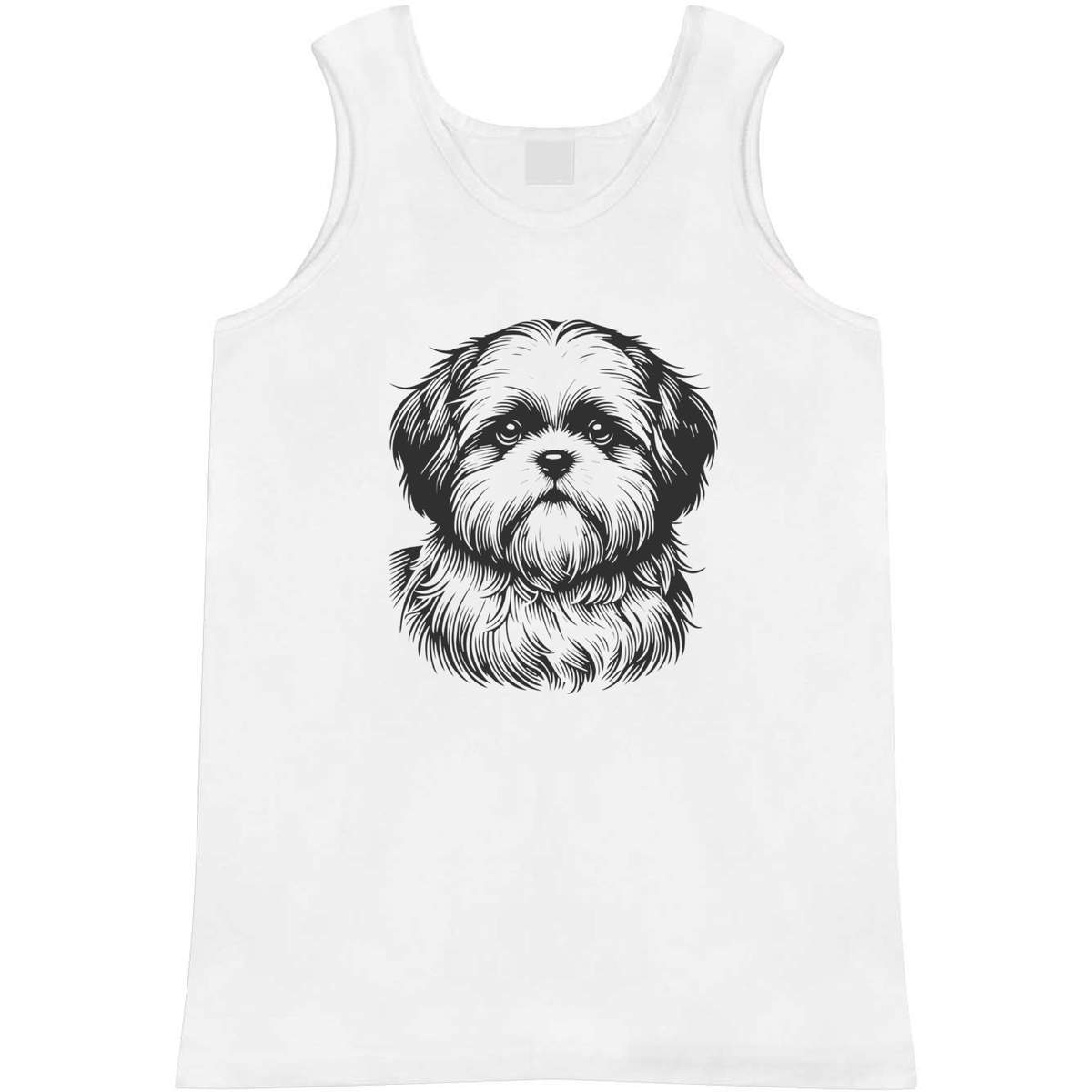 'Shih Tzu' Adult Vest / Tank Top - Sleeveless Top for Gym, Training, Running, Sports and Summer (AV048711)