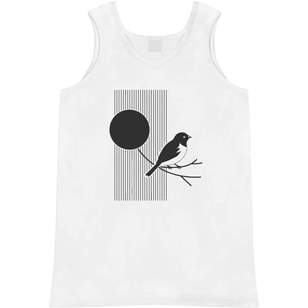 'Minimalistic Bird with Moon' Adult Vest / Tank Top (AV048798)
