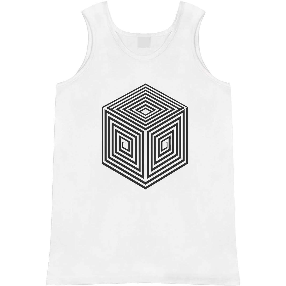 'Illusion Cube' Adult Vest / Tank Top (AV048863)