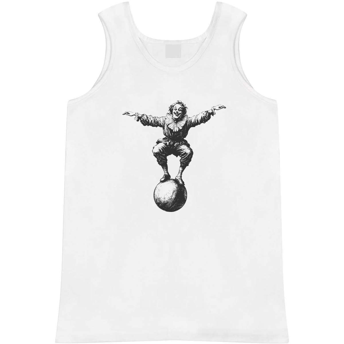 'Vintage Circus Clown on Ball' Adult Vest / Tank Top (AV049357)