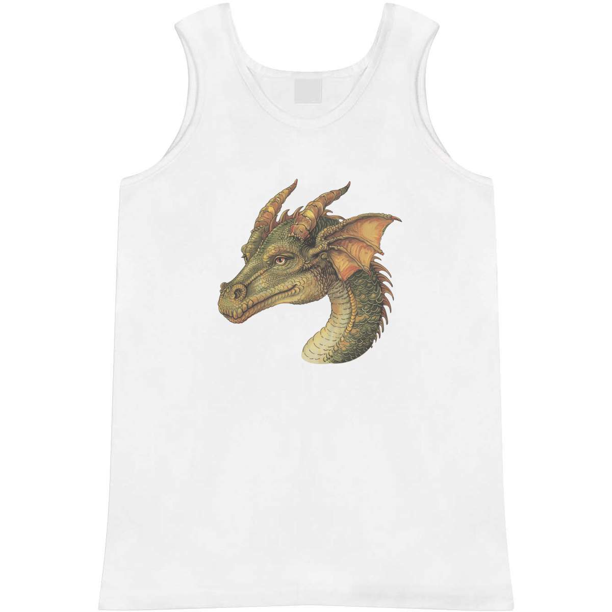 'Green Dragon Head' Adult Vest / Tank Top (AV049403)