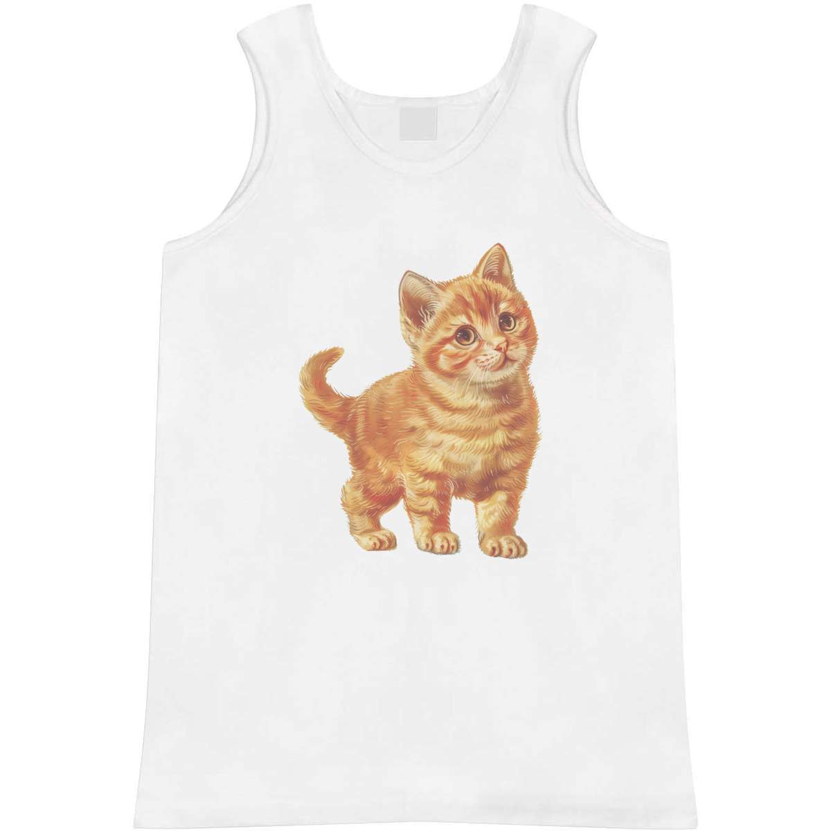 'Ginger Kitten Standing' Adult Vest / Tank Top (AV049487)
