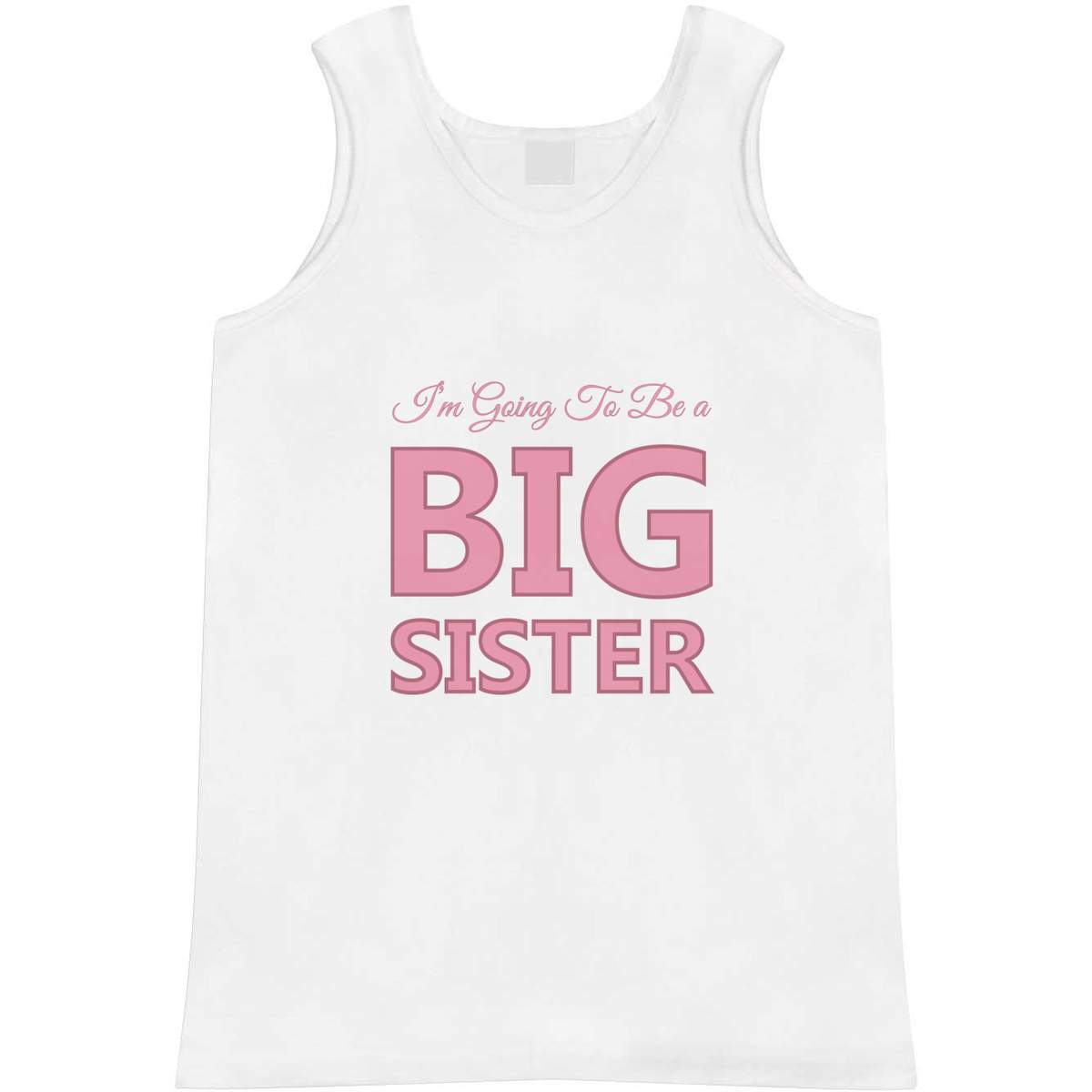 Small 'Im Going To Be A BIG SISTER' Adult Vest / Tank Top (AV00140463)