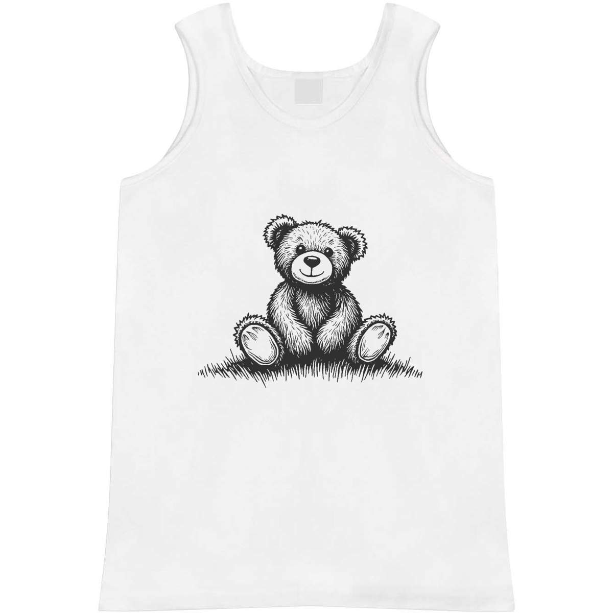 'Teddy Bear Sitting on Grass' Adult Vest / Tank Top (AV051037)