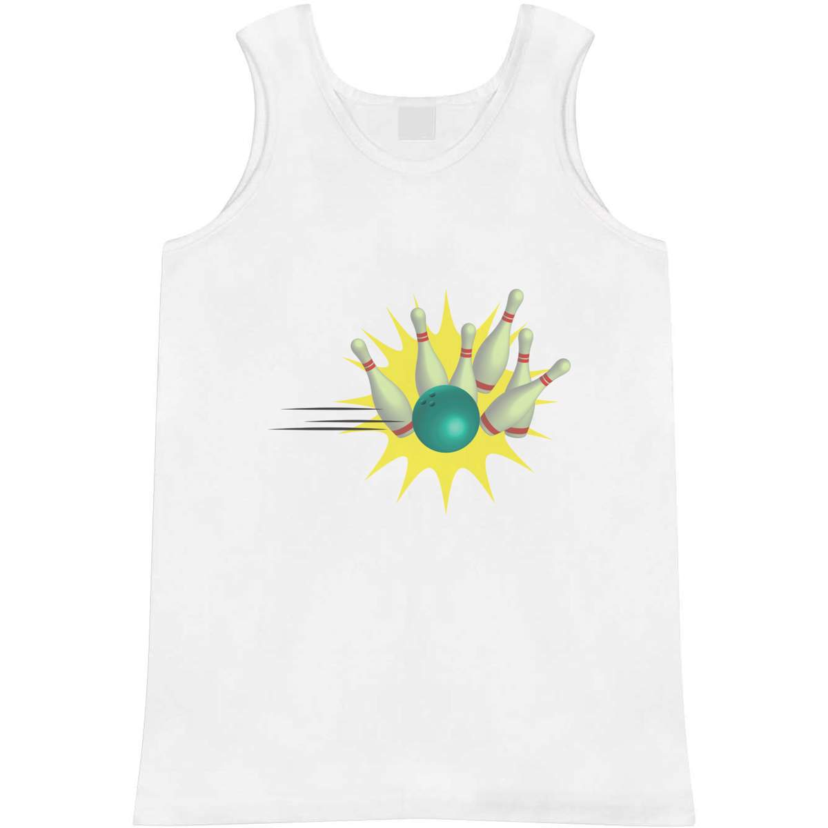 'Ten Pin Bowling' Adult Vest / Tank Top - Sleeveless Top for Gym, Training, Running, Sports and Summer (AV051470)